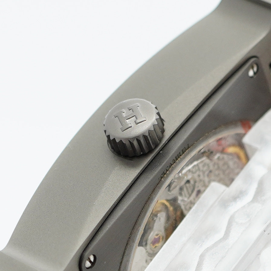 ★SALE【5wwm0248】エルメス Hウォッチ HH5.841 グレー文字盤【中古】腕時計 メンズ