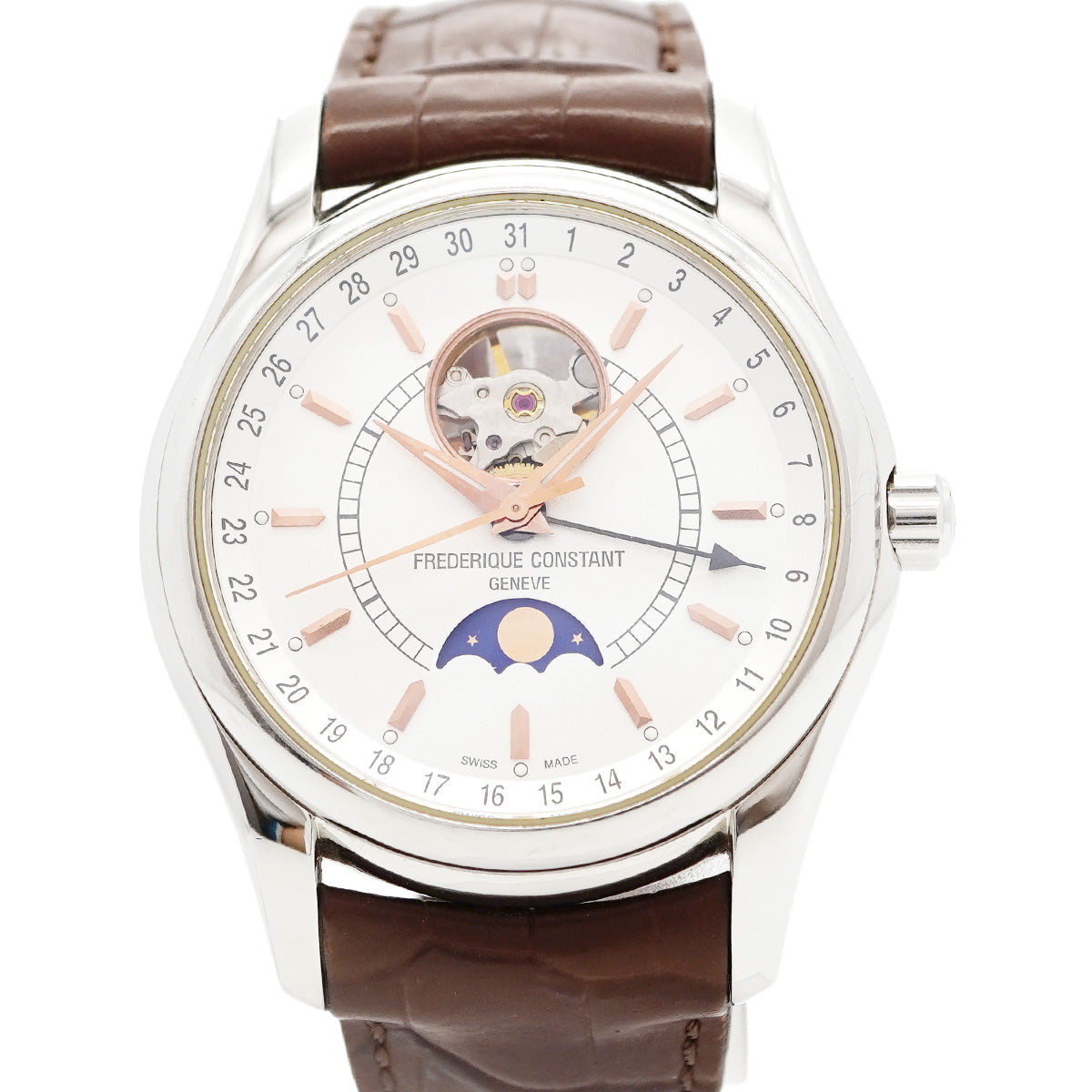 5wwp0207】フレデリックコンスタント ムーンタイマー ハートビート FC