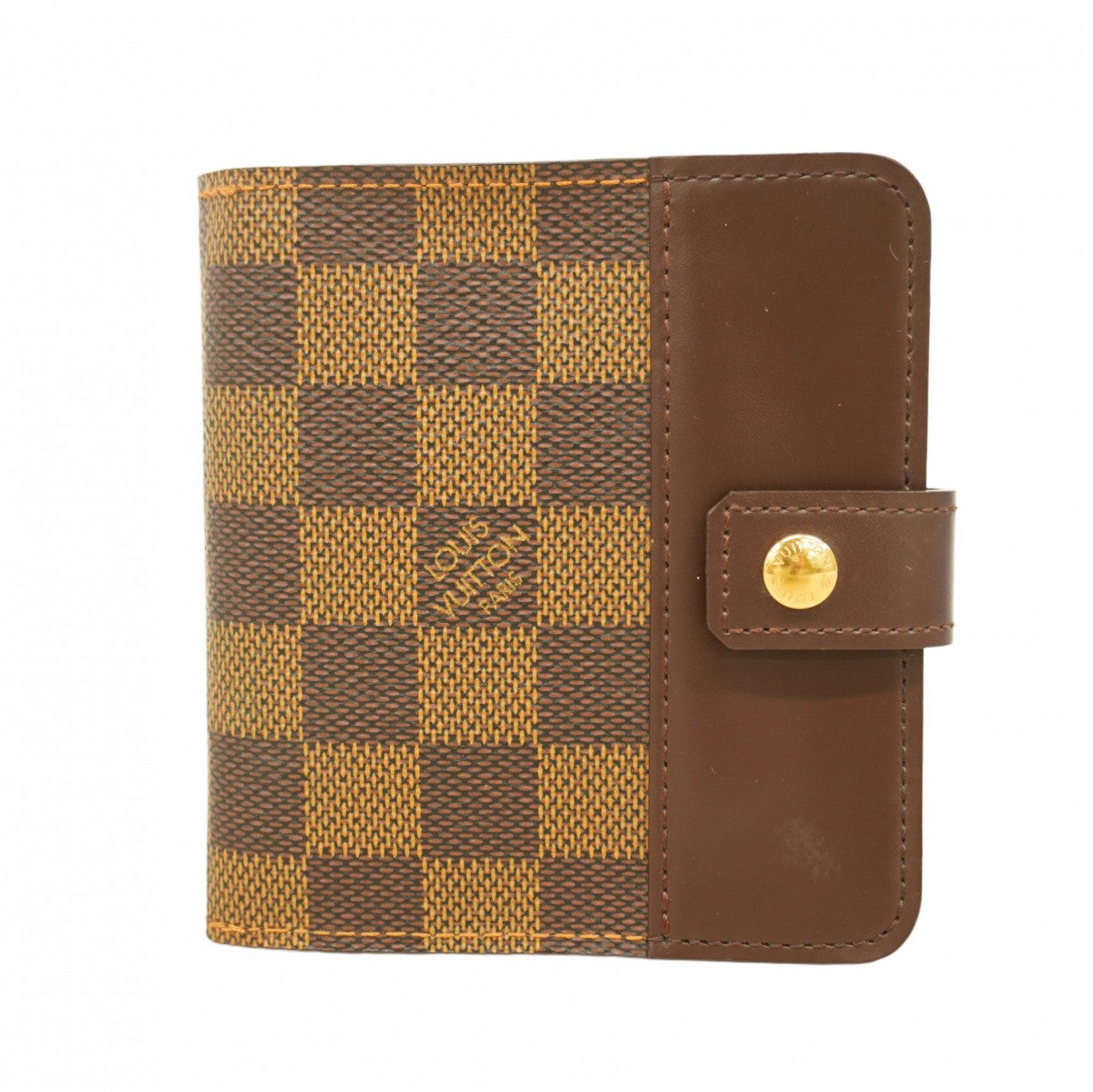 6ab0435-k】ルイヴィトン 財布 ダミエ コンパクトジップ N61668 エベヌ