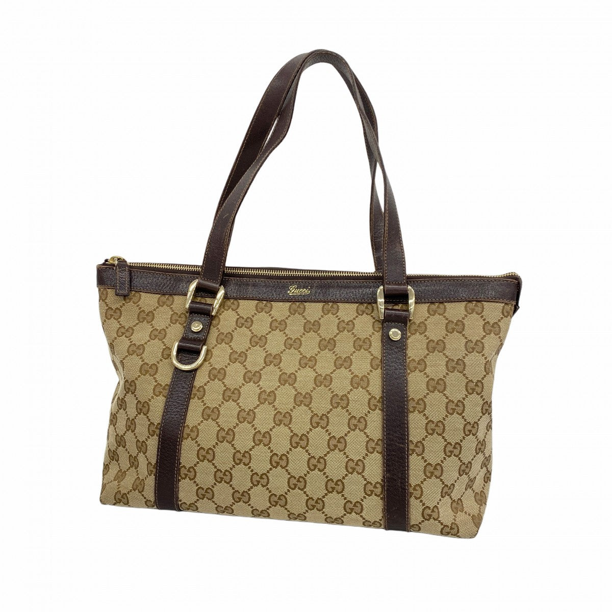 6ab0790-k】グッチ トートバッグ GGキャンバス/アビー 141470