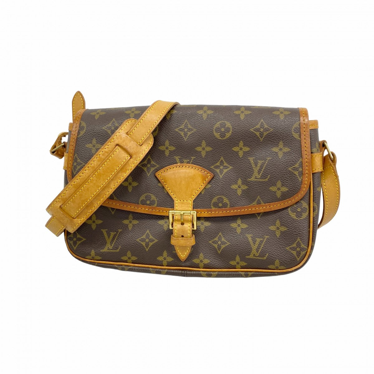 6ab0886】ルイヴィトン ショルダーバッグ モノグラム ソローニュ