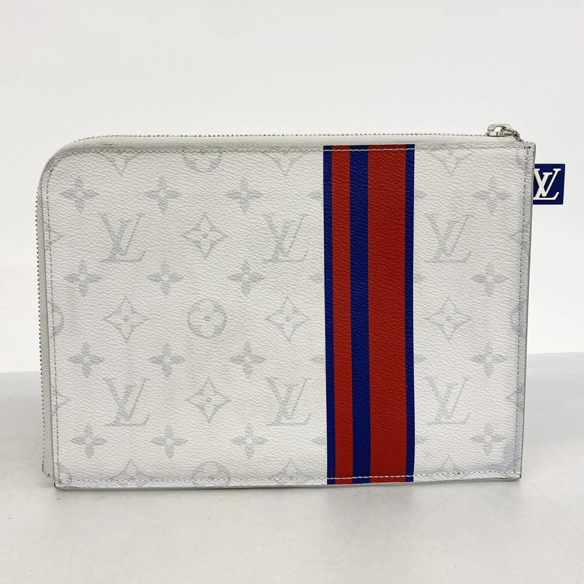 【6ae5115-k】ルイヴィトン クラッチバッグ モノグラム・ホワイト ポシェットジュールPM M61745 ホワイト グレー【中古】メンズ