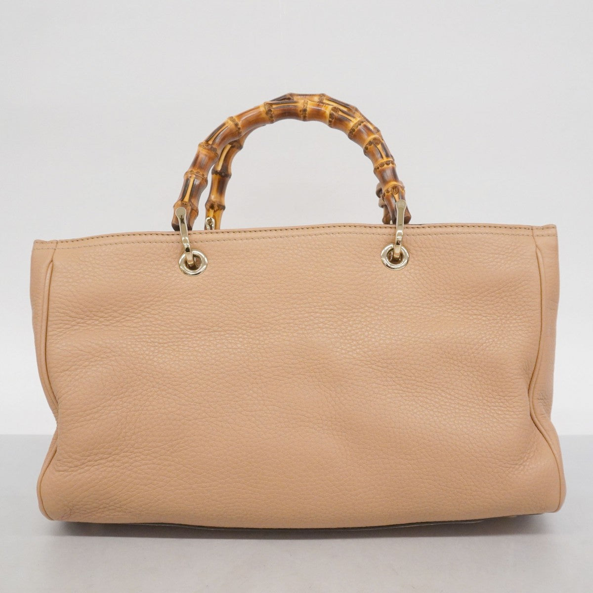 【6ae5151-k】グッチ ハンドバッグ バンブー 323660 レザー ベージュ シャンパンゴールド金具 2wayバッグ【中古】レディース