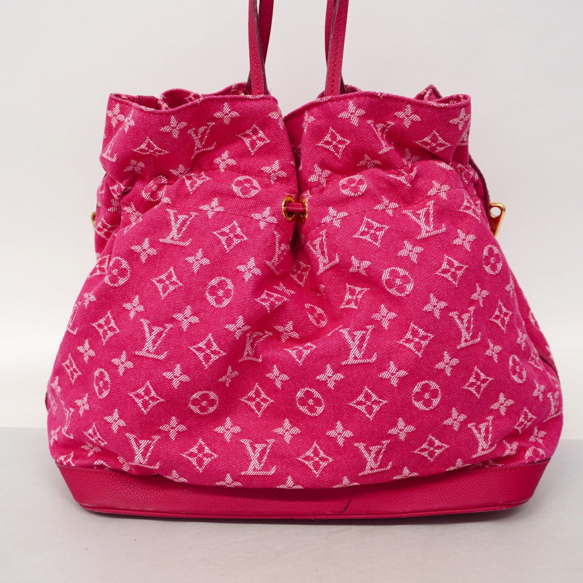 【6ae5172-k】ルイヴィトン ハンドバッグ モノグラム・デニム ノエフルMM M40870 ローズアンディアン 2wayバッグ【中古】レディース