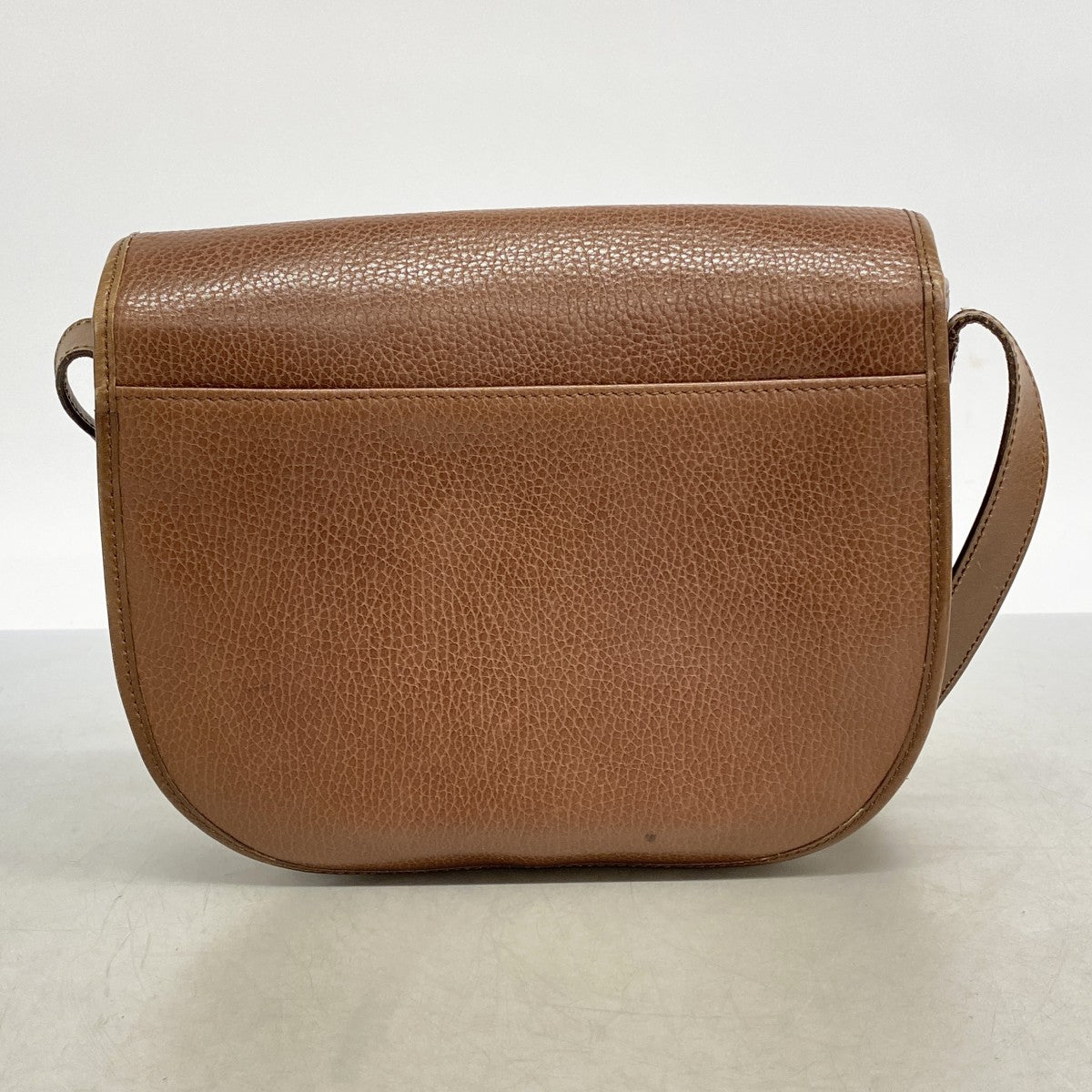 【6ae5570-k】セリーヌ ショルダーバッグ レザー ブラウン ゴールド金具【中古】レディース