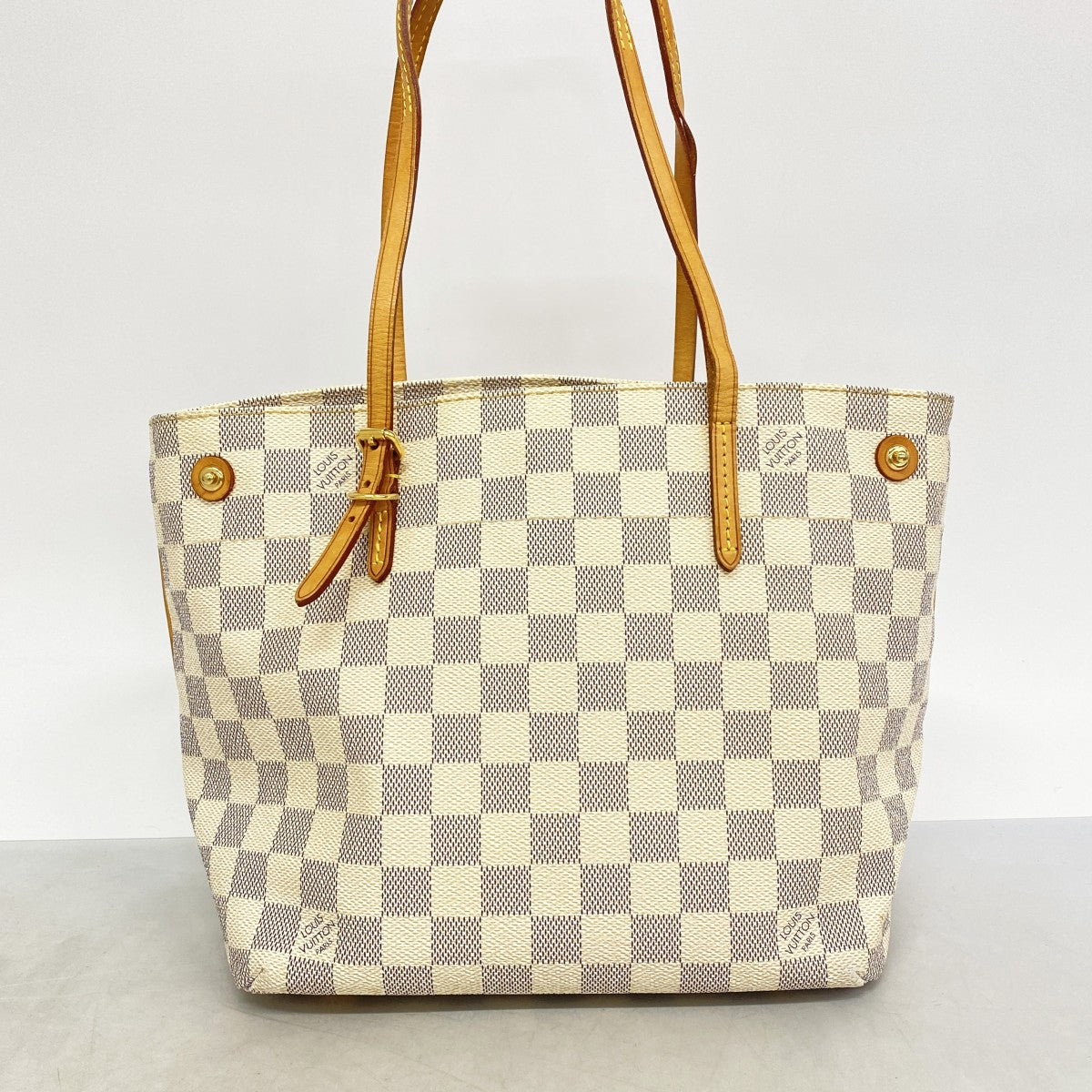 【6ae5609】ルイヴィトン トートバッグ ダミエ・アズール カバPM N41376 ホワイト【中古】レディース