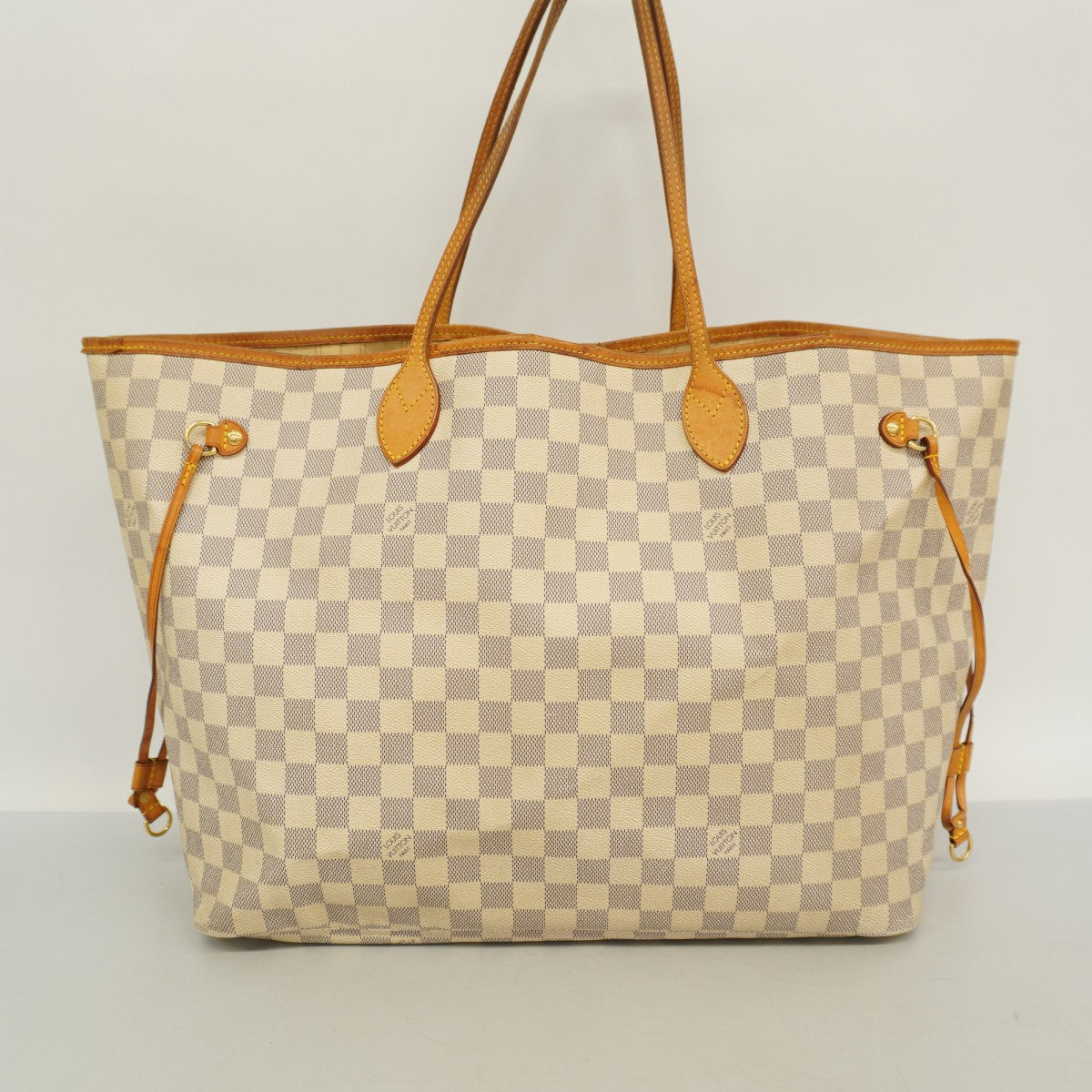 【6ae5616】ルイヴィトン トートバッグ ダミエ・アズール ネヴァーフルGM N51108 ホワイト【中古】レディース