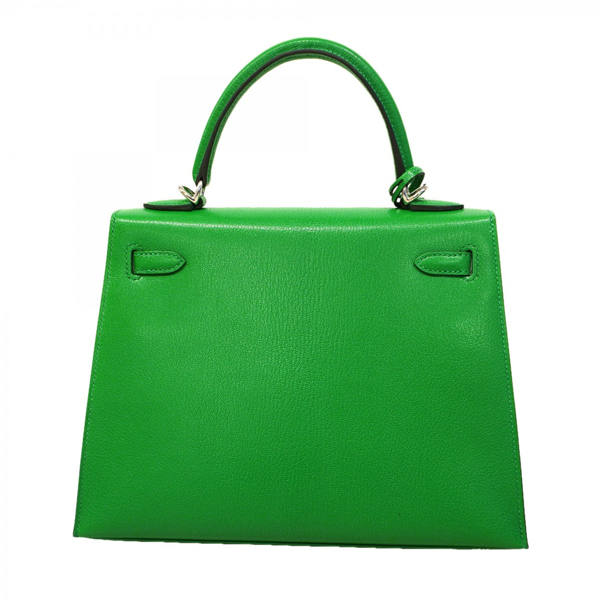 ★SALE【6bb1753-g】エルメス ハンドバッグ ケリー25 シェーブル バンブー シルバー金具 K刻印 2wayバッグ【中古】レディース