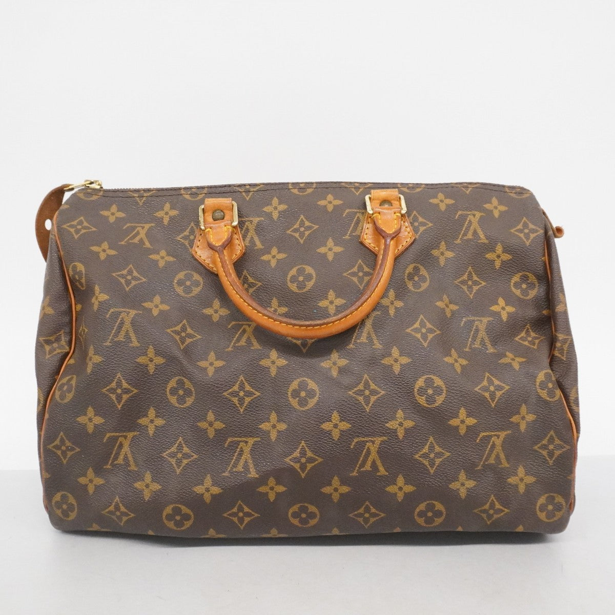 【6bb2182】ルイヴィトン ハンドバッグ モノグラム スピーディ35 M41107 ブラウン【中古】レディース
