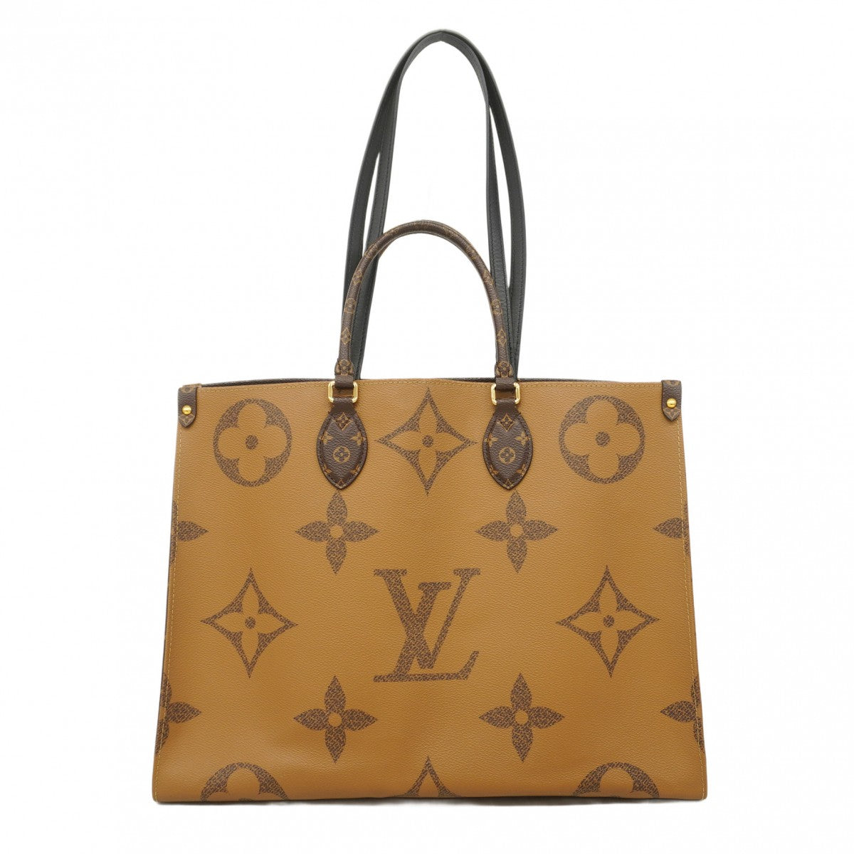 ★在庫処分★最終価格【6bb2546】ルイヴィトン トートバッグ モノグラム・ジャイアント リバース オンザゴーGM M45320 ブラウン 2wayバッグ【中古】レディース