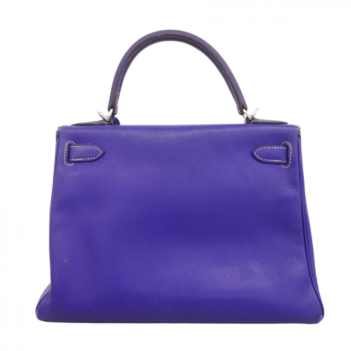 ★在庫処分★最終価格★SALE【6bb2676】エルメス ハンドバッグ ケリー28 キャンディ ヴォーエプソン ブルーエレクトリック/ブルーイズミール シルバー金具 □O刻印 2wayバッグ【中古】レディース