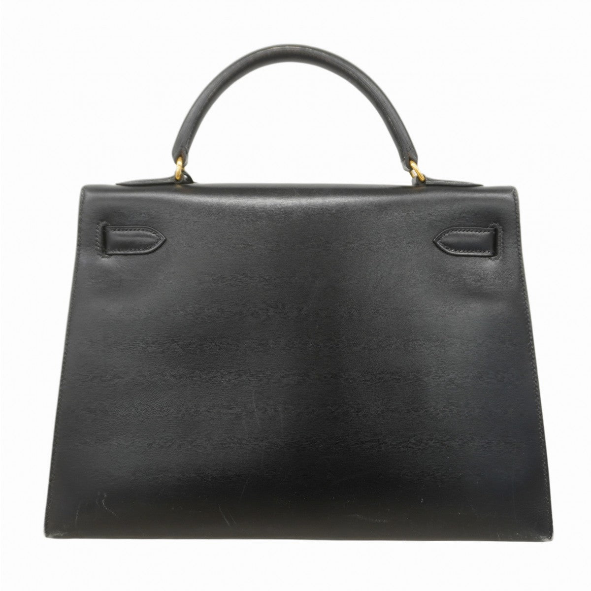 ★最終価格★SALE【6bb2890】エルメス ハンドバッグ ケリー32 ボックスカーフ ブラック ゴールド金具 〇Y刻印【中古】レディース