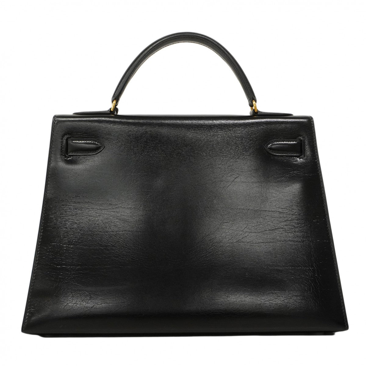 ★最終価格★SALE【6bc3622】エルメス ハンドバッグ ケリー32 ボックスカーフ ブラック ゴールド金具 〇P刻印【中古】レディース