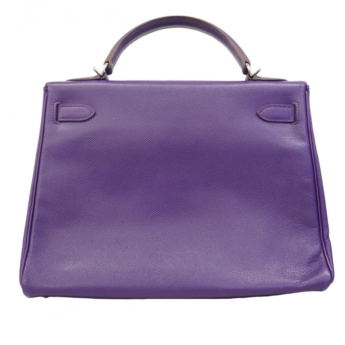 ★SALE【6bd4714】エルメス ハンドバッグ ケリー32 ヴォーエプソン ウルトラバイオレット シルバー金具 □N刻印 2wayバッグ【中古】レディース