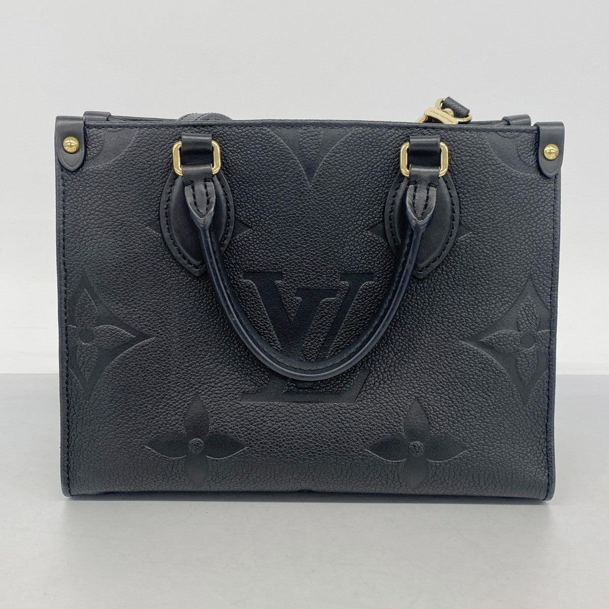【6cb1407】ルイヴィトン ハンドバッグ モノグラム・アンプラント オンザゴーPM M45653 ノワール 2wayバッグ【中古】レディース