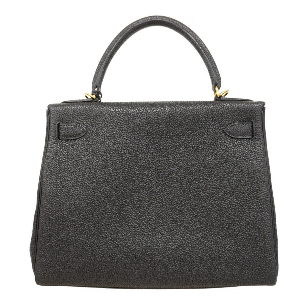 【6cb1907】エルメス ハンドバッグ ケリー28 トゴ ブラック ゴールド金具 □G刻印 2wayバッグ【中古】レディース
