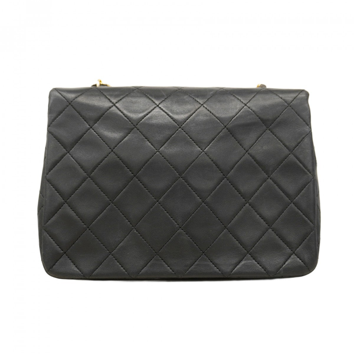 【6cb2009】シャネル ショルダーバッグ ミニマトラッセ チェーンショルダー ラムスキン ブラック ゴールド金具【中古】レディース