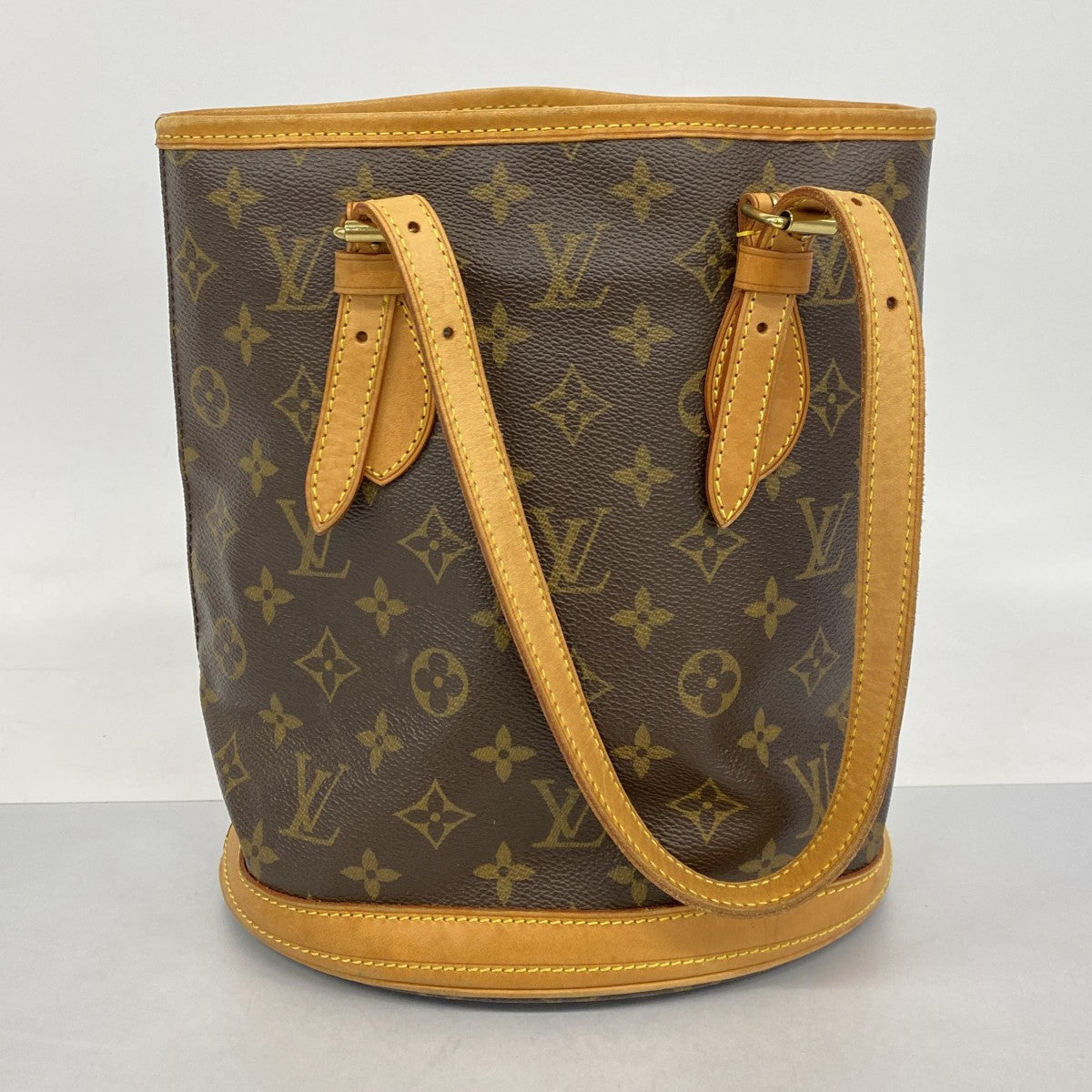【6cb2337】ルイヴィトン トートバッグ モノグラム バケットPM M42238 ブラウン【中古】レディース