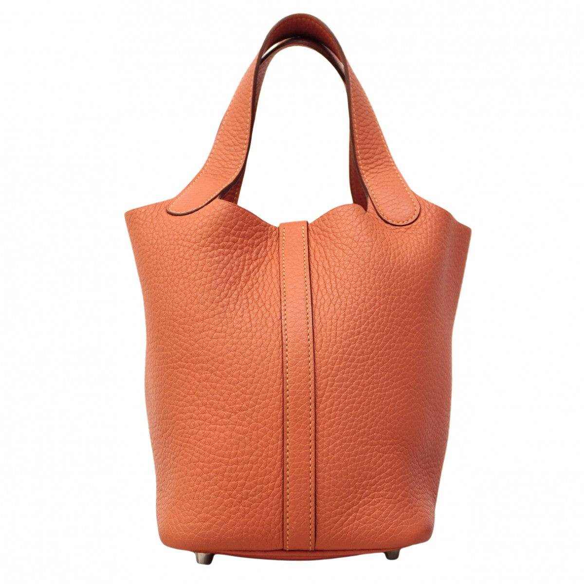 【6cb2359】エルメス ハンドバッグ ピコタンロックPM トリヨンクレマンス クレヴェット シルバー金具 □Q刻印【中古】レディース