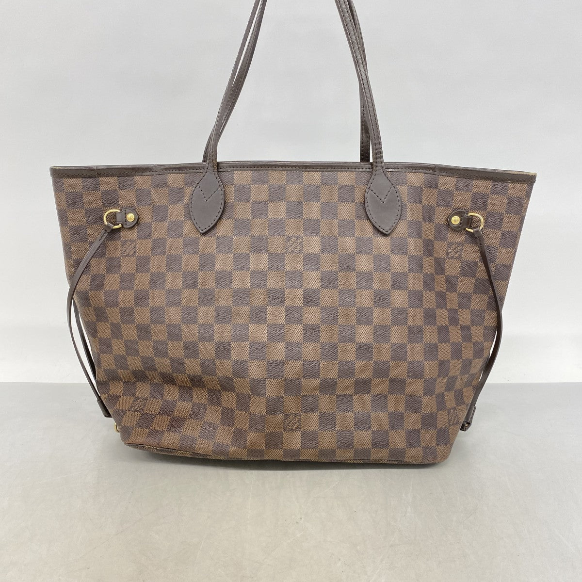【6cb2366】ルイヴィトン トートバッグ ダミエ ネヴァーフルMM N51105 エベヌ【中古】レディース