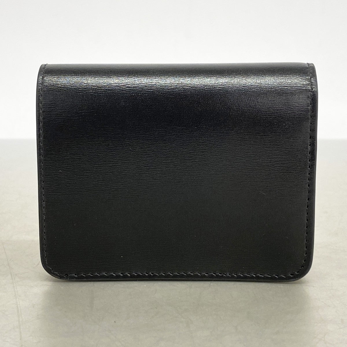 【6cb2709】セリーヌ 財布 トリオンフ レザー ブラック シルバー金具【中古】メンズ レディース ユニセックス