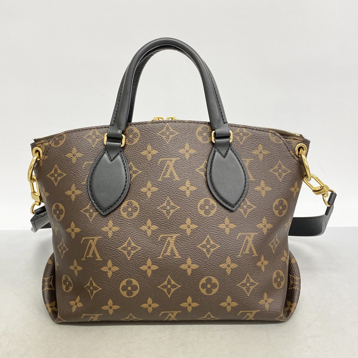 ★最終価格★SALE【6cb2762-k】ルイヴィトン ハンドバッグ モノグラム フラワージップドトートPM M44351 ブラウン 2wayバッグ【中古】レディース
