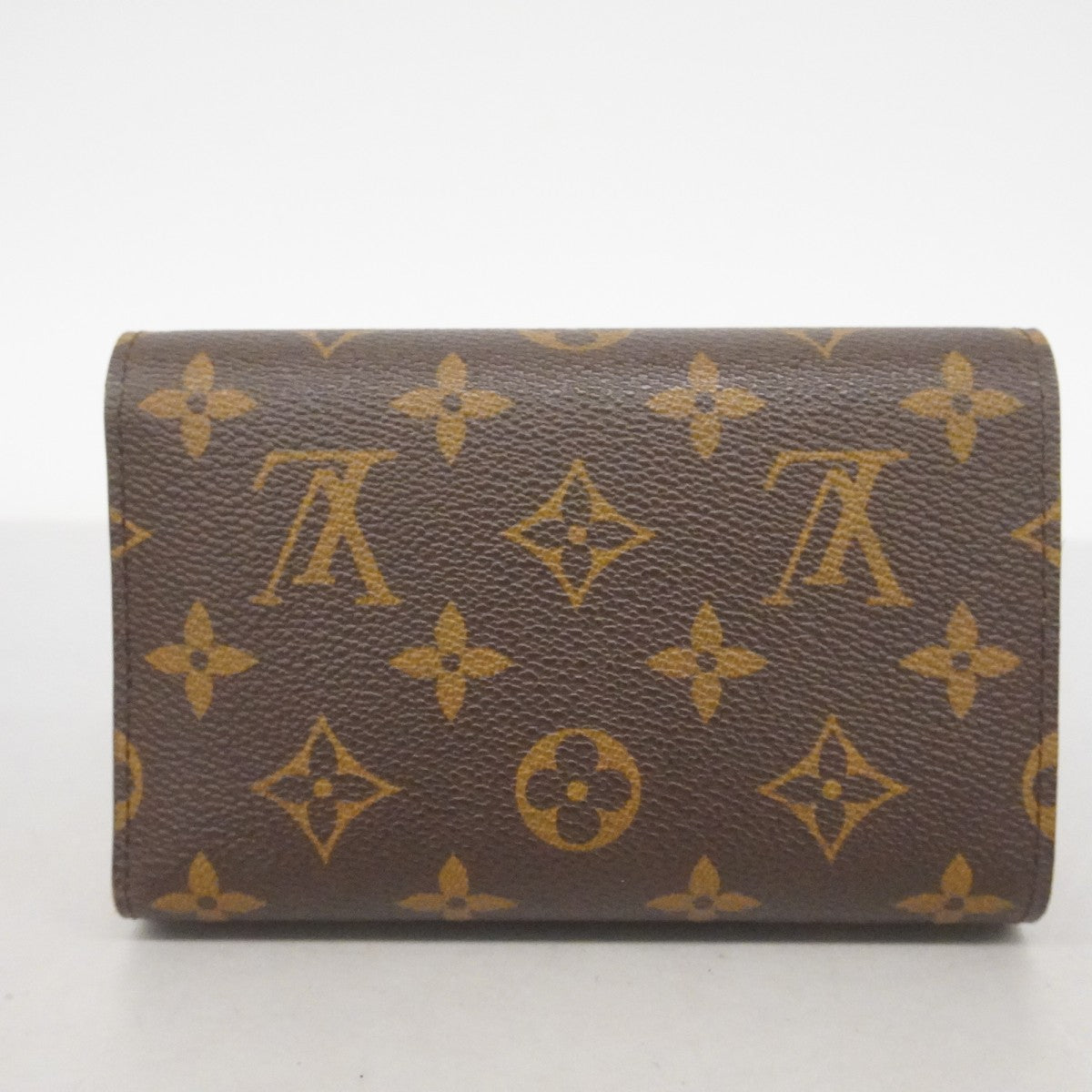 【6cc3397-k】ルイヴィトン 三つ折り財布 モノグラム ポルトフォイユアレクサンドラ M60047 ブラウン【中古】メンズ レディース ユニセックス