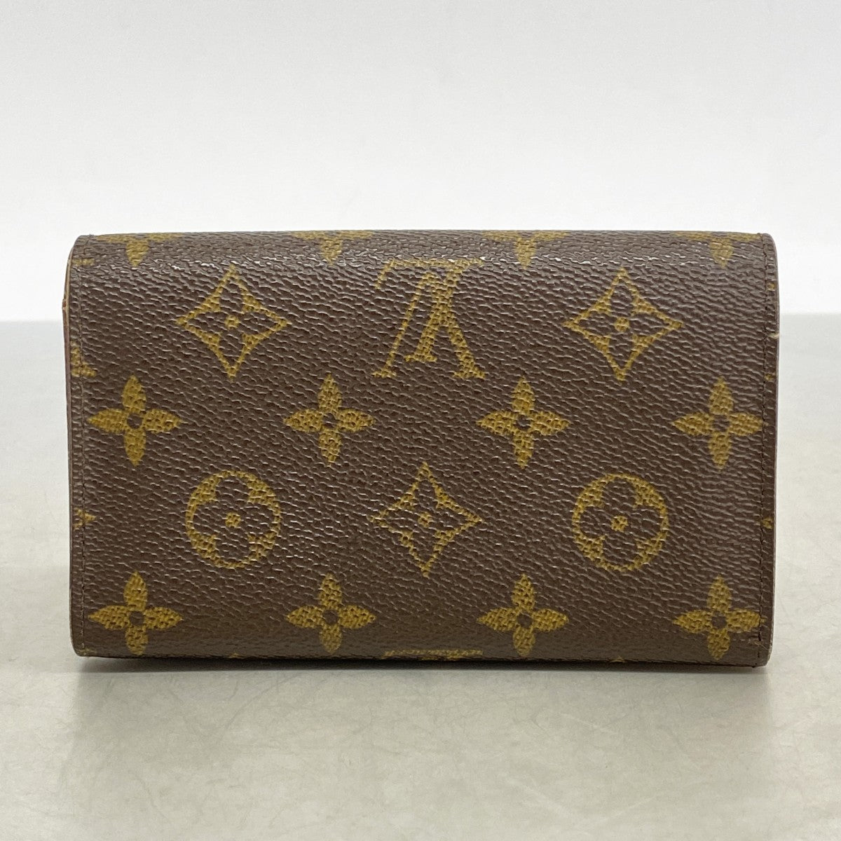 【6cc3607】ルイヴィトン 財布 モノグラム ポルトモネビエトレゾール M61730 ブラウン【中古】レディース