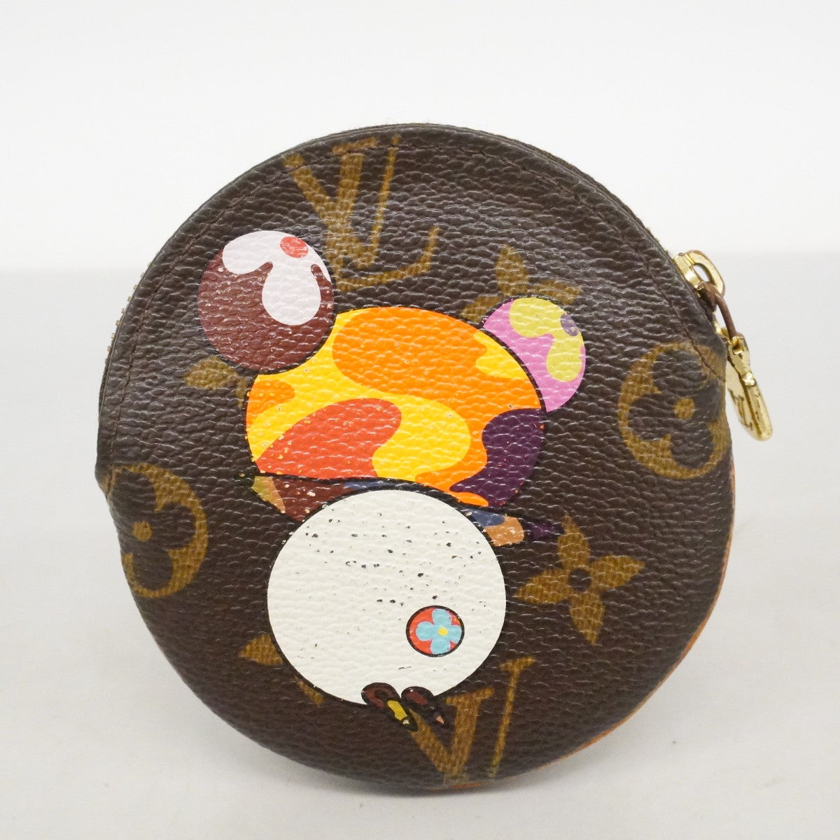 【6cc4032-k】ルイヴィトン コインケース モノグラム・パンダ ポルトモネロン M61928 ブラウン マルチカラー【中古】メンズ レディース ユニセックス