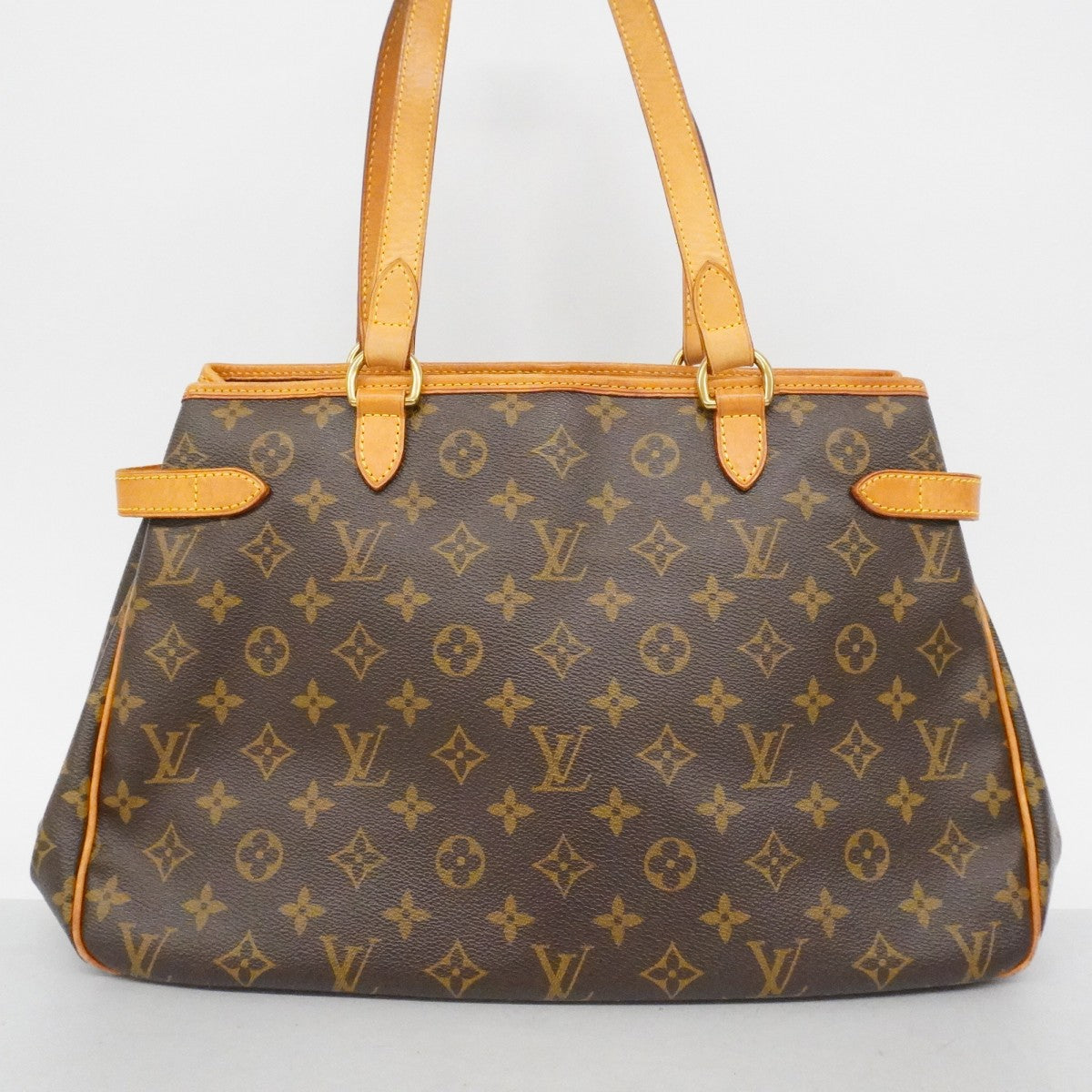 【6cc4202】ルイヴィトン トートバッグ モノグラム バティニョールオリゾンタル M51154 ブラウン【中古】レディース