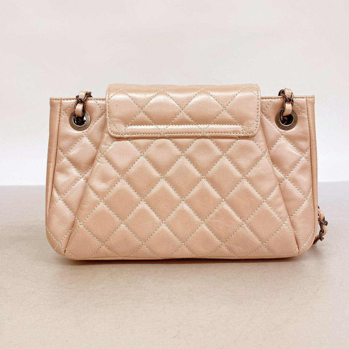★最終価格★SALE【6cd4468-k】シャネル ショルダーバッグ マトラッセ Wチェーン パリスソウル レザー カーフスキン ピンク シルバー金具【中古】レディース