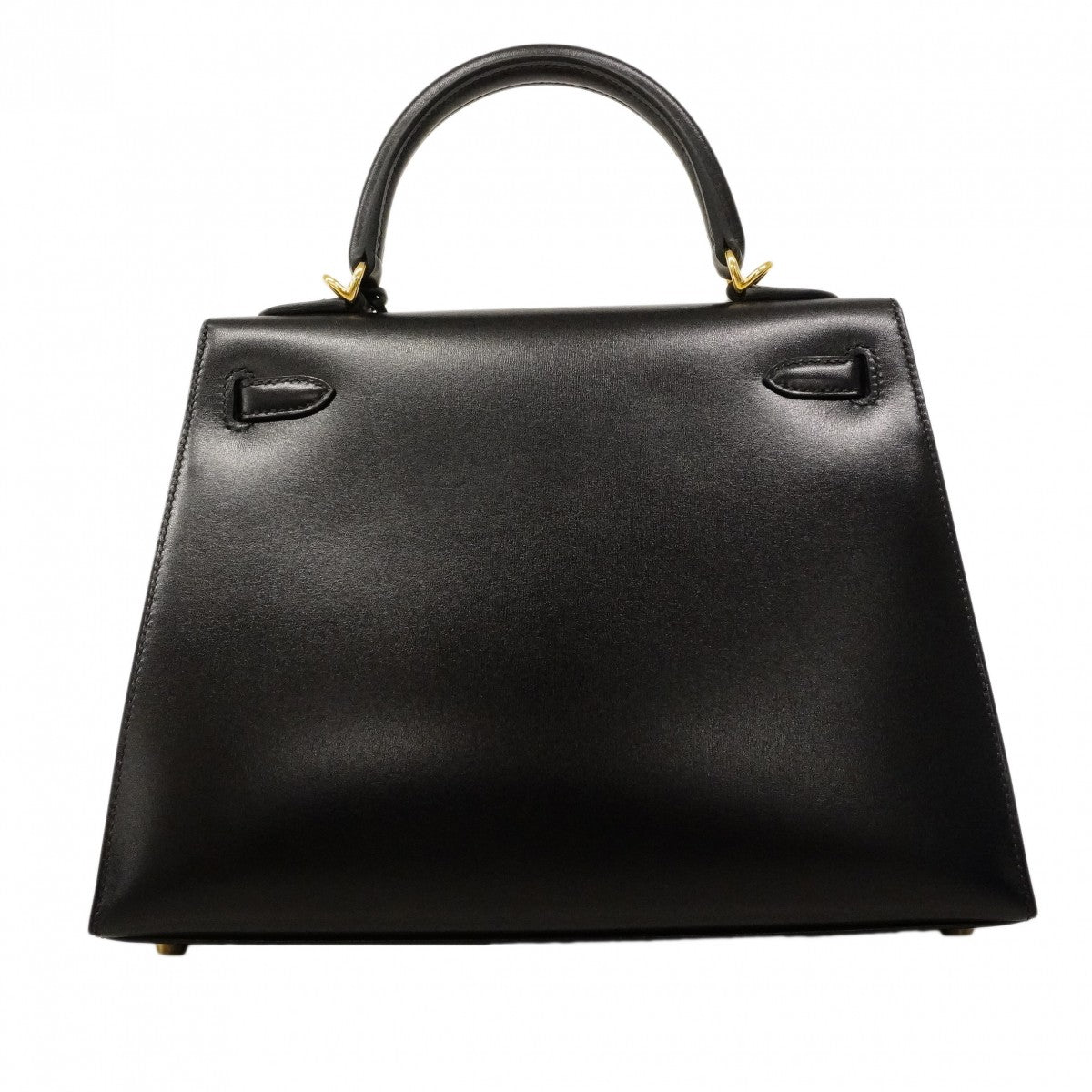 ★SALE【6cd4671-e-g】エルメス ハンドバッグ ケリー25 タデラクト ブラック ゴールド金具 K刻印 2wayバッグ【中古】レディース