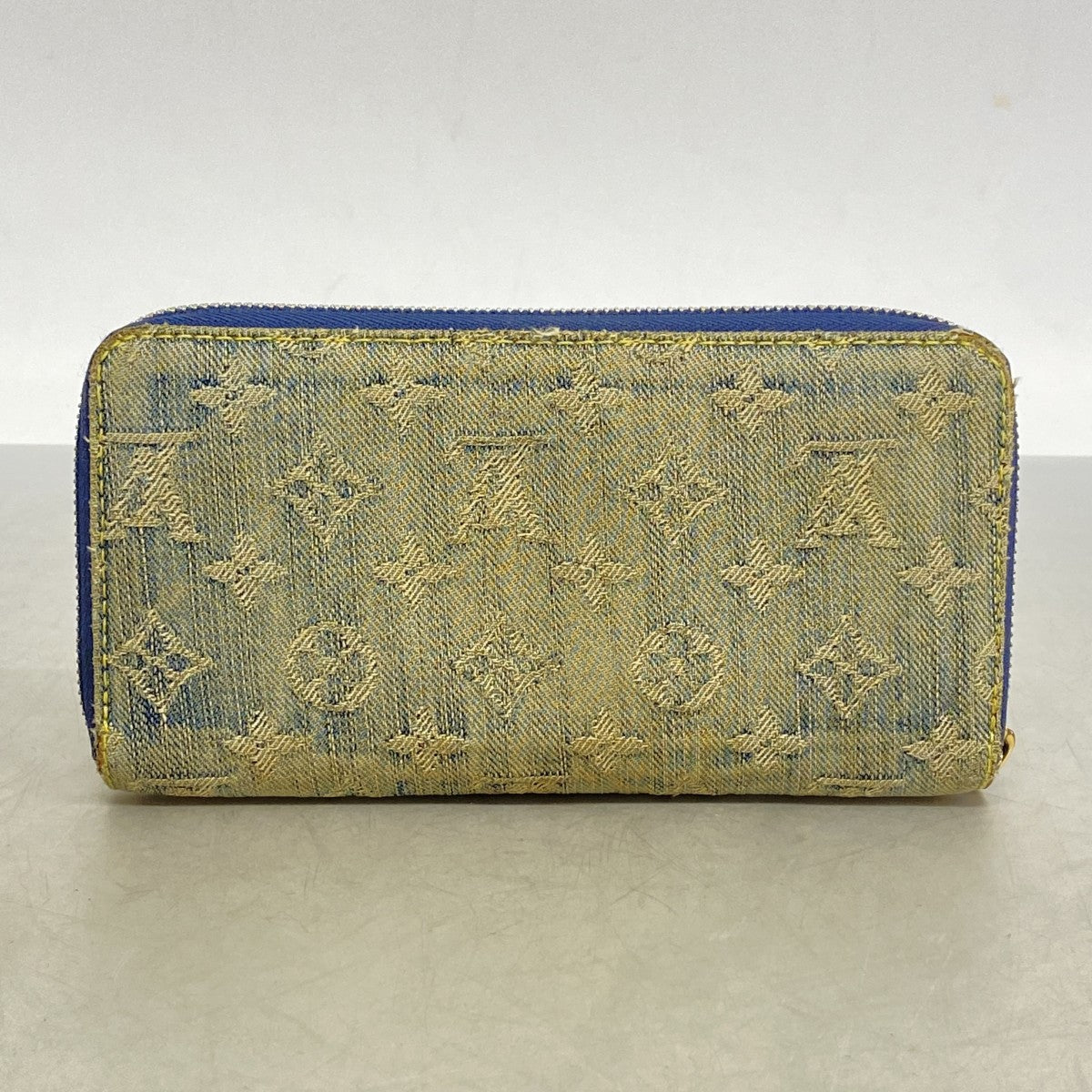 ★SALE【6cd4737】ルイヴィトン 長財布 モノグラム・デニム ジッピー ウォレット M95341 ブルー【中古】メンズ レディース ユニセックス
