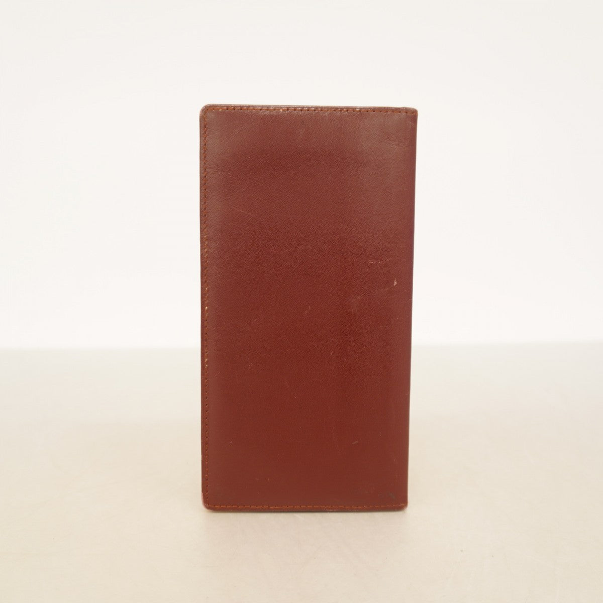 【6cd4840】カルティエ 長札入れ マスト レザー ボルドー ゴールド金具【中古】メンズ レディース ユニセックス