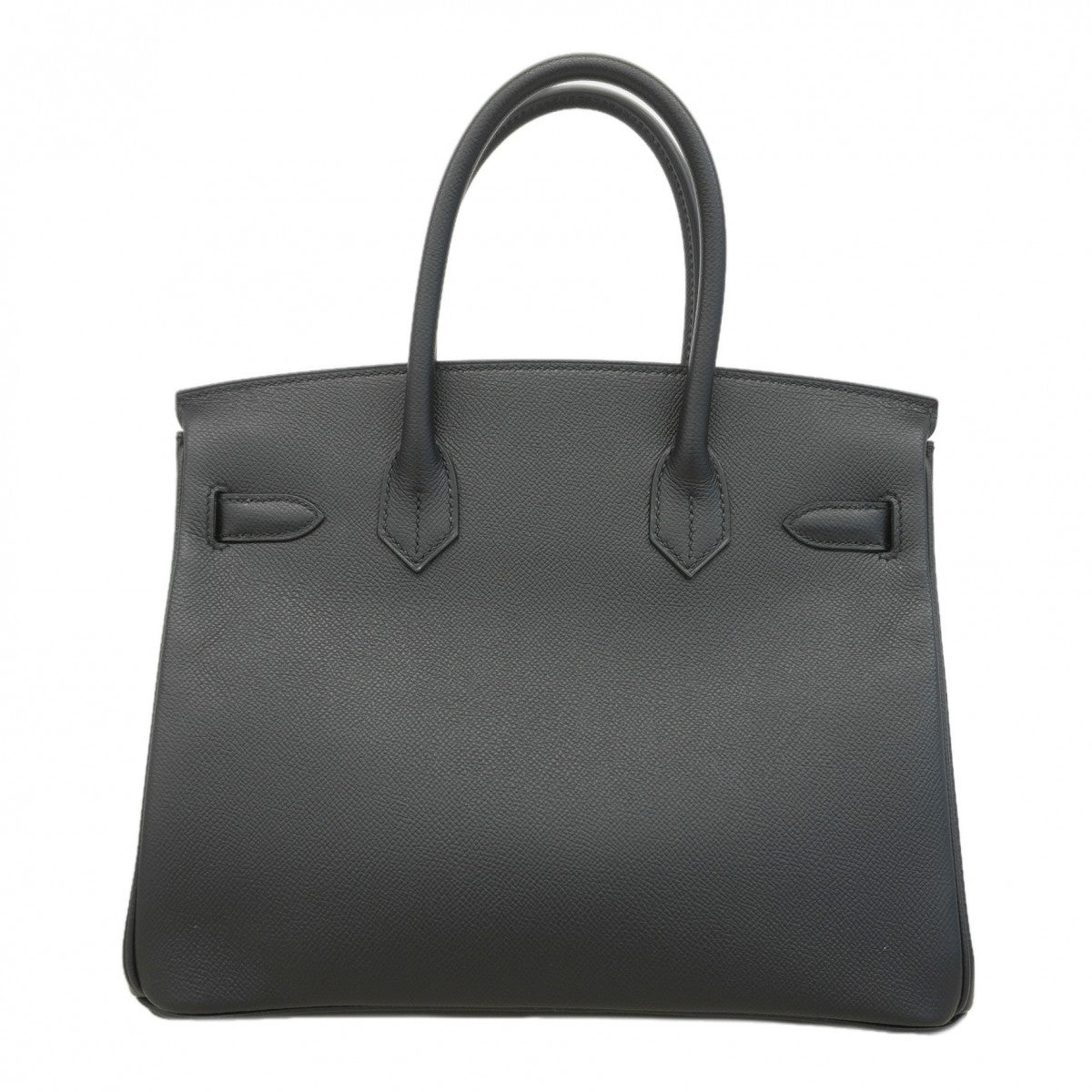 【6da0461-g】エルメス ハンドバッグ バーキン30 ヴォーエプソン ブラック シルバー金具 D刻印【中古】レディース
