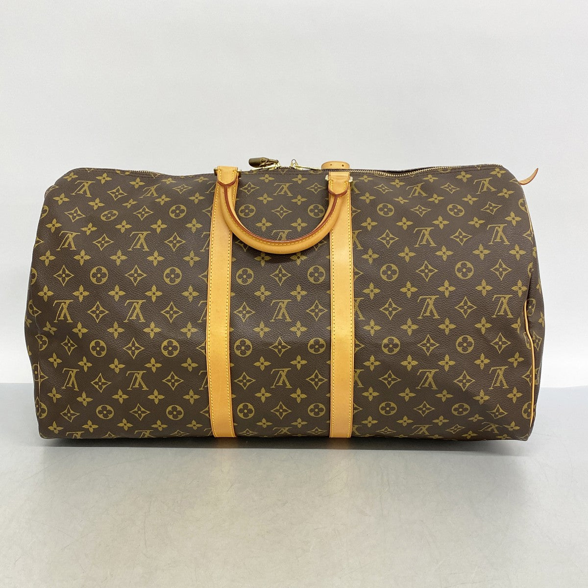 【6de6424】ルイヴィトン ボストンバッグ モノグラム キーポル55 M41424 ブラウン【中古】メンズ レディース ユニセックス
