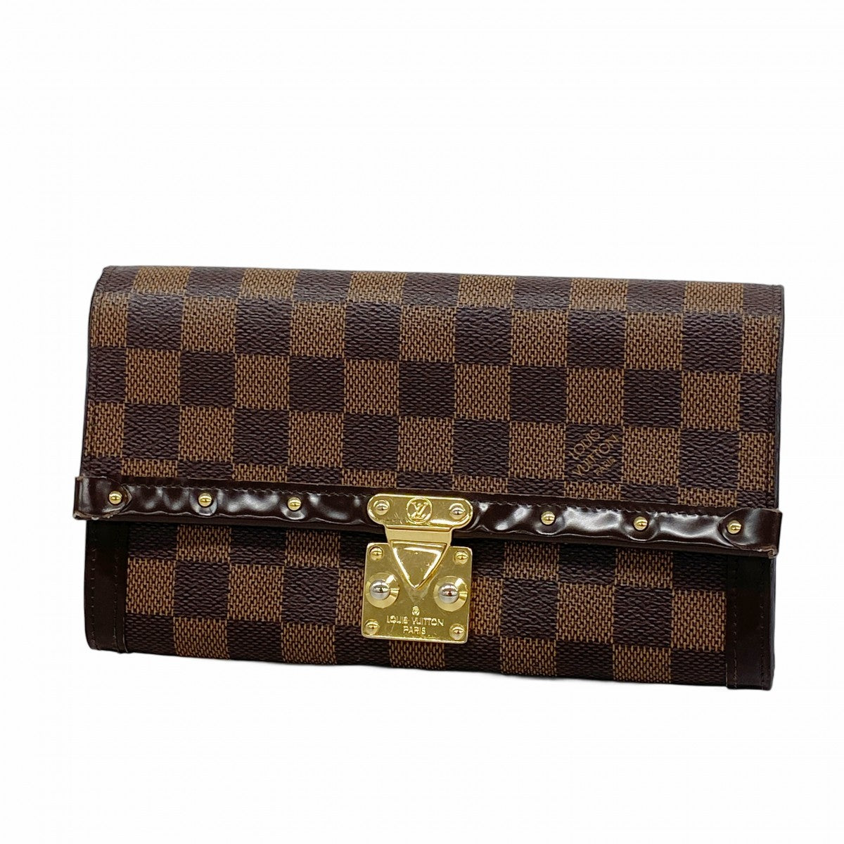 ⭐️早い者勝ち⭐️LOUIS VUITTONポシェットクレス ダミエ・エベヌ【中古】 ルイ・ヴィトン(LOUIS VUITTON)ルイヴィトン ダミエ ポシェット