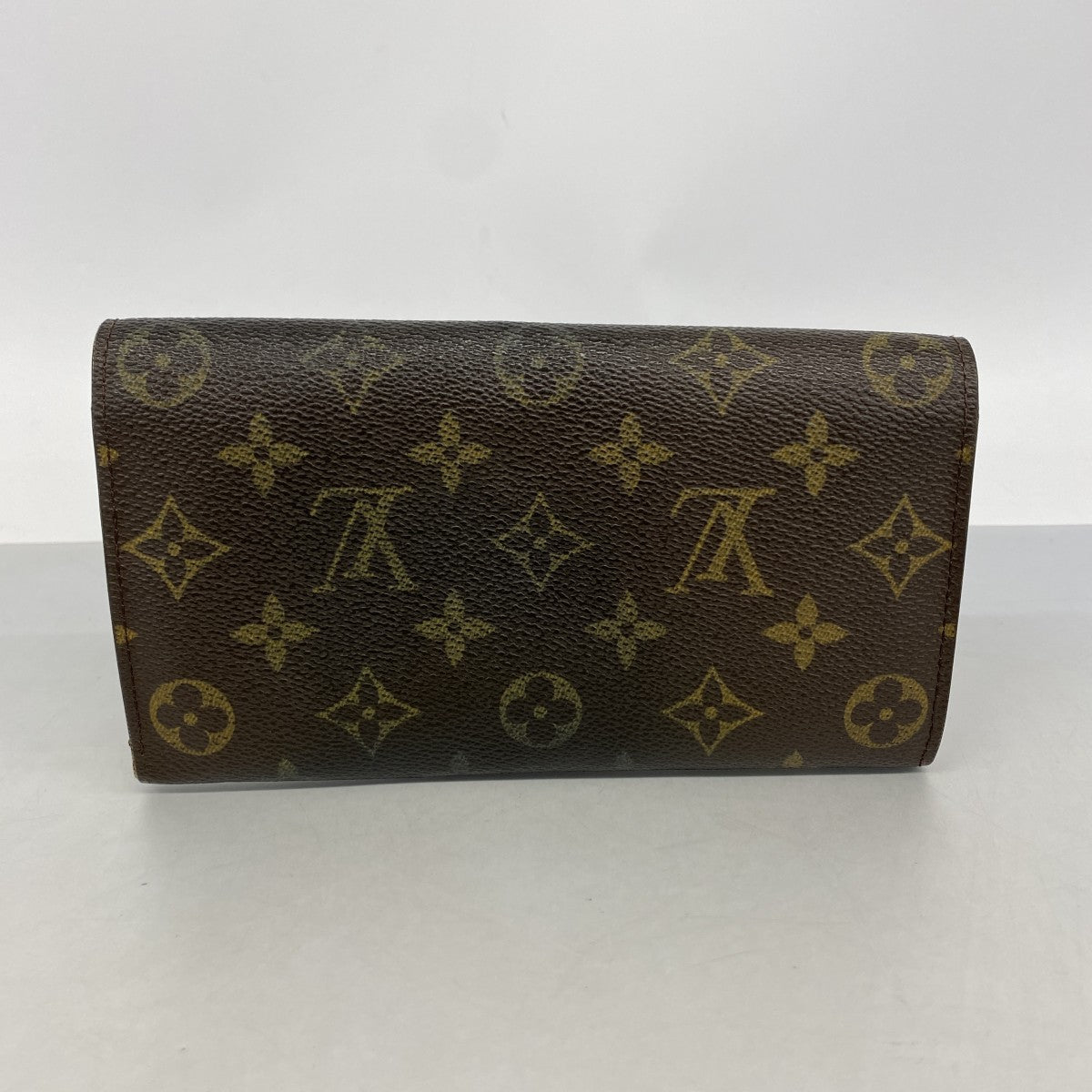 【6ec2716】ルイヴィトン 長財布 モノグラム ポシェットポルトモネクレディ M61725 ブラウン【中古】レディース
