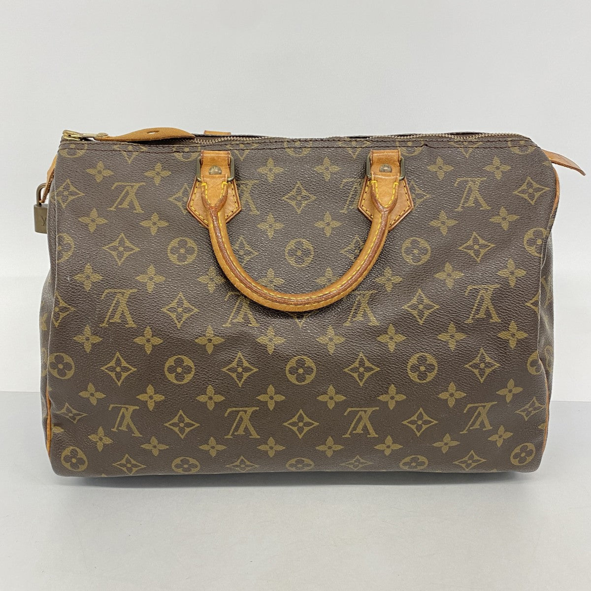 【6ec2723】ルイヴィトン ハンドバッグ モノグラム スピーディ35 M41107 ブラウン【中古】レディース