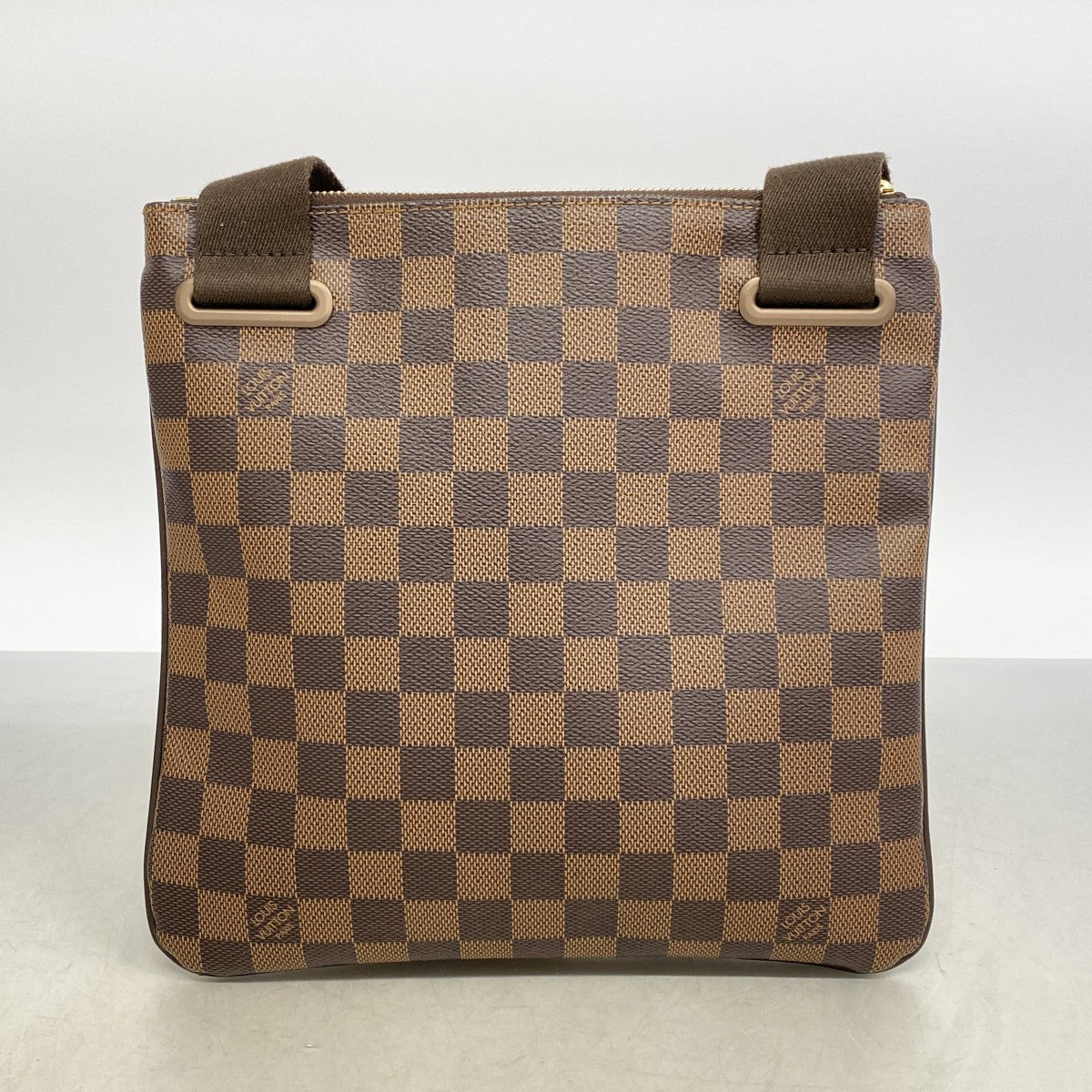 【6ee6336】ルイヴィトン ショルダーバッグ ダミエ ポシェットプラットブルックリン N41100 エベヌ【中古】メンズ