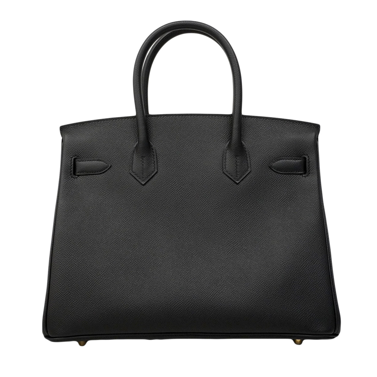【6ee6419-g】エルメス ハンドバッグ バーキン30 ヴォーエプソン ブラック ゴールド金具 D刻印【中古】レディース