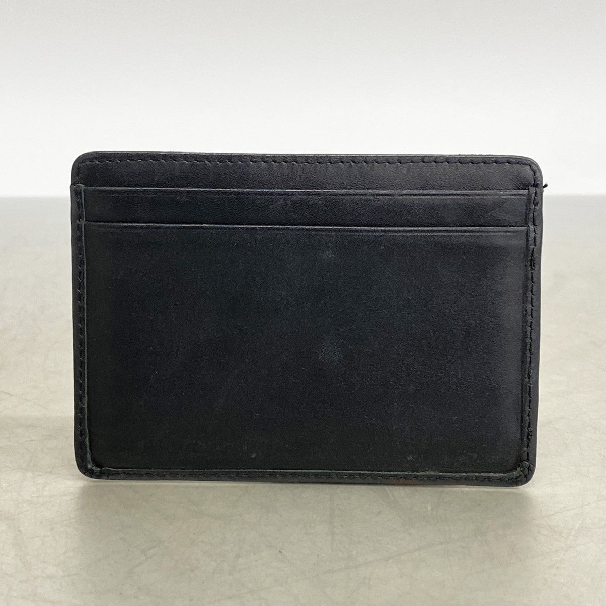 【6ee6503-k】シャネル カードケース カンボン ラムスキン ブラック【中古】レディース