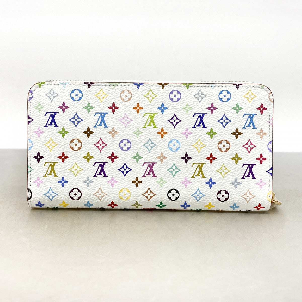 【6ee6559-k】ルイヴィトン 長財布 モノグラム・マルチカラー LV×TMジッピーウォレット M13922 ブロン 村上隆【中古】レディース