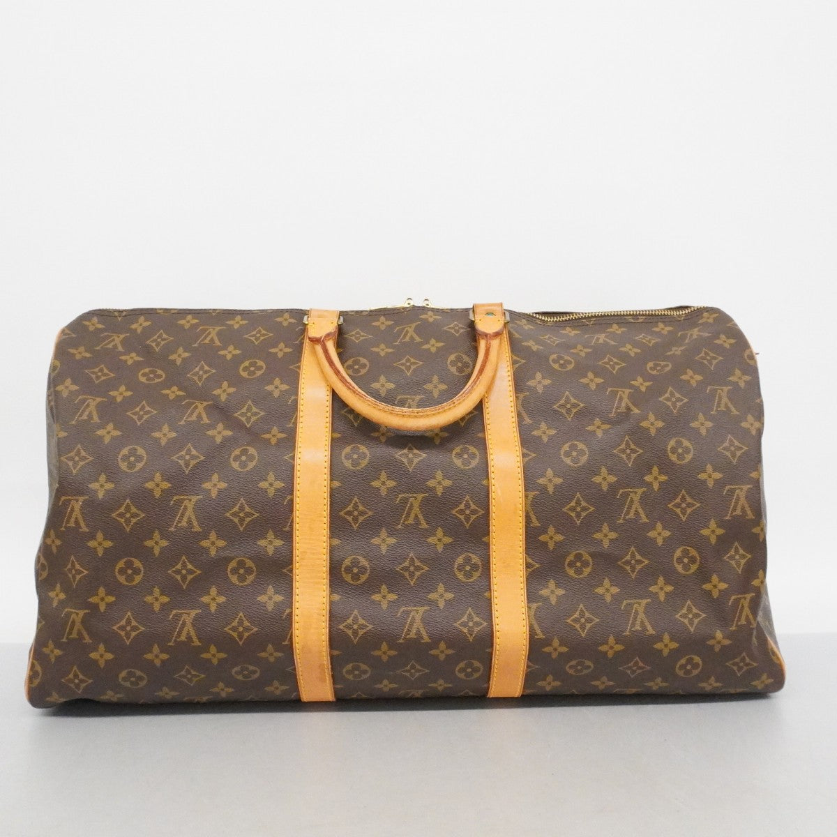 【6fa0081】ルイヴィトン ボストンバッグ モノグラム キーポル55 M41424 ブラウン【中古】メンズ レディース ユニセックス