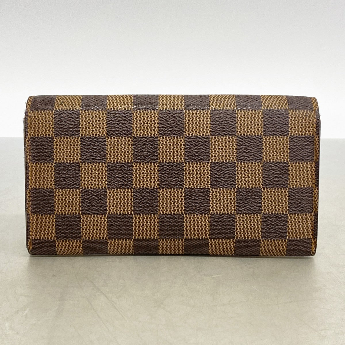 【6fa0687】ルイヴィトン 長財布 ダミエ ポルトモネクレディ N61726 エベヌ【中古】レディース