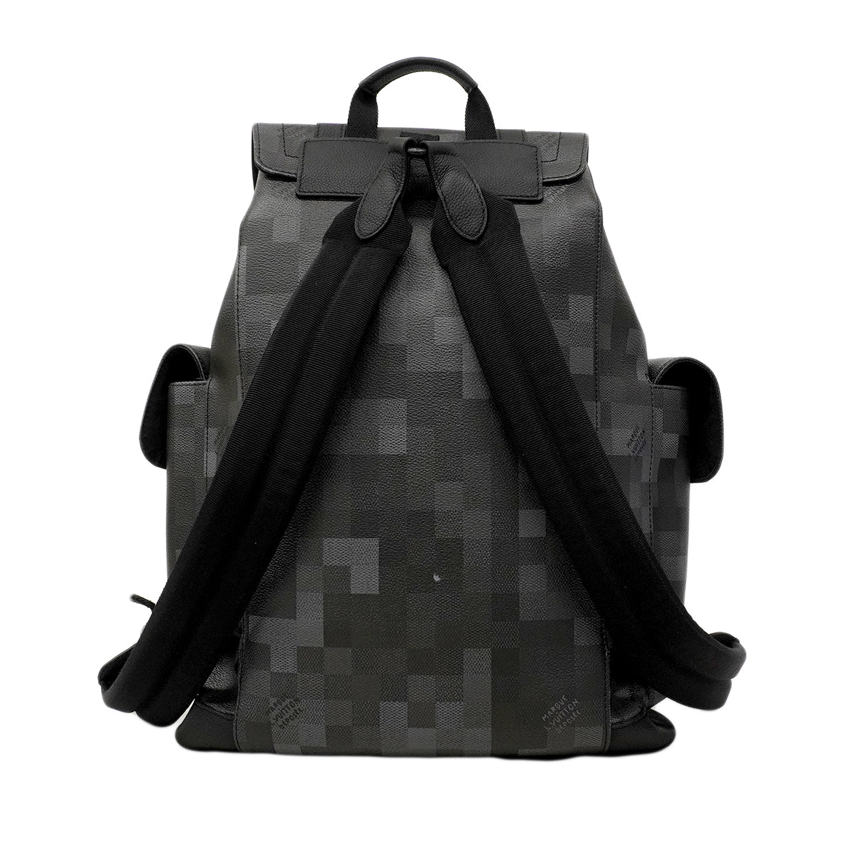 【6fa0792】ルイヴィトン リュック・デイパック ダモフラージュ クリストファーMM M14952 ブラック【中古】メンズ