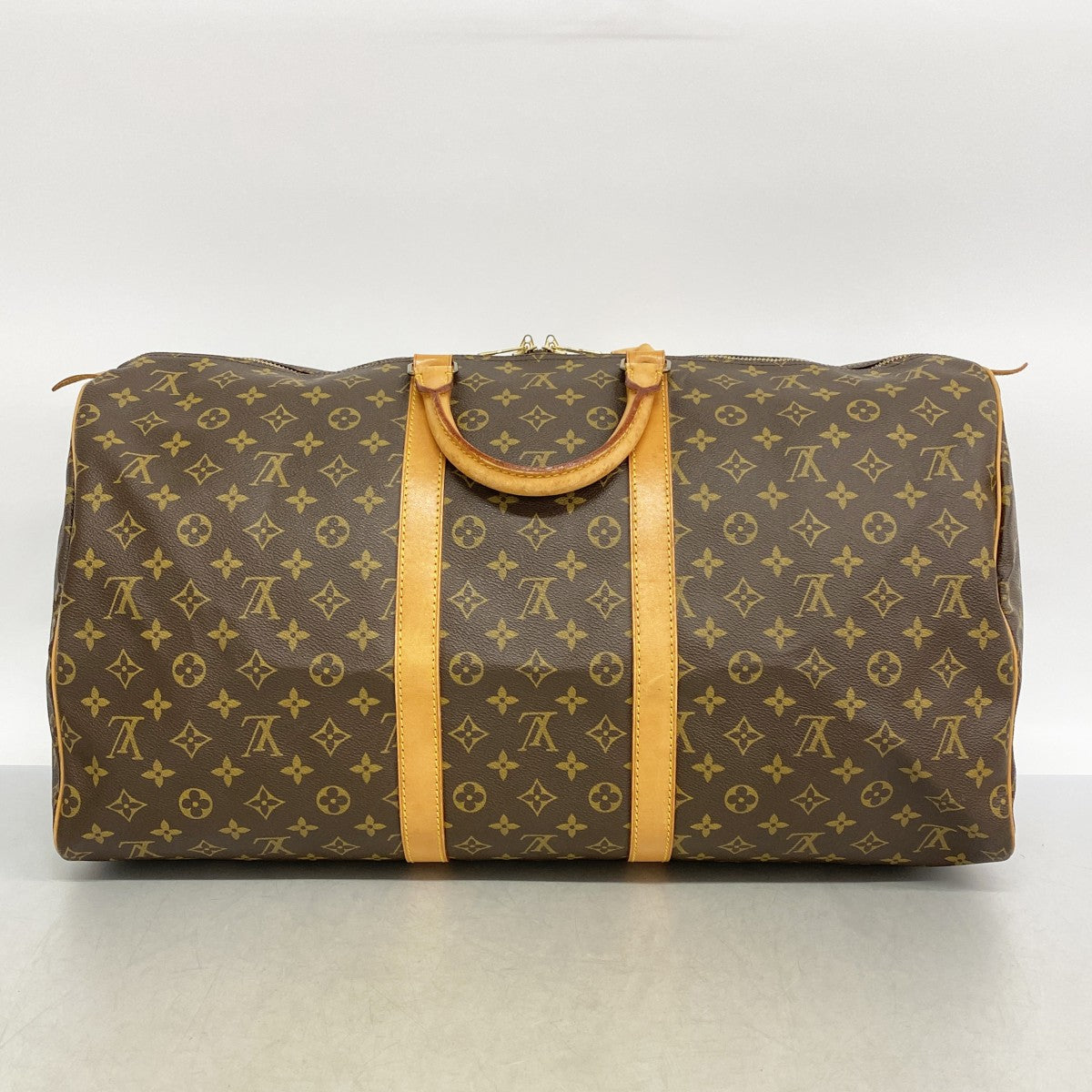 【6fa0844】ルイヴィトン ボストンバッグ モノグラム キーポル55 M41424 ブラウン【中古】メンズ レディース ユニセックス