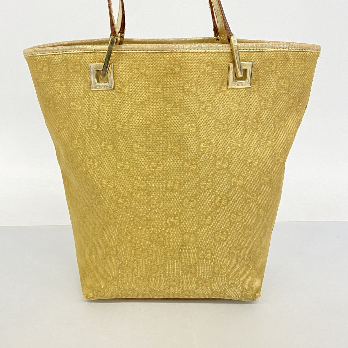 【6fa1028-k】グッチ トートバッグ GGキャンバス 002 1099 キャンバス ゴールド ゴールド金具【中古】レディース