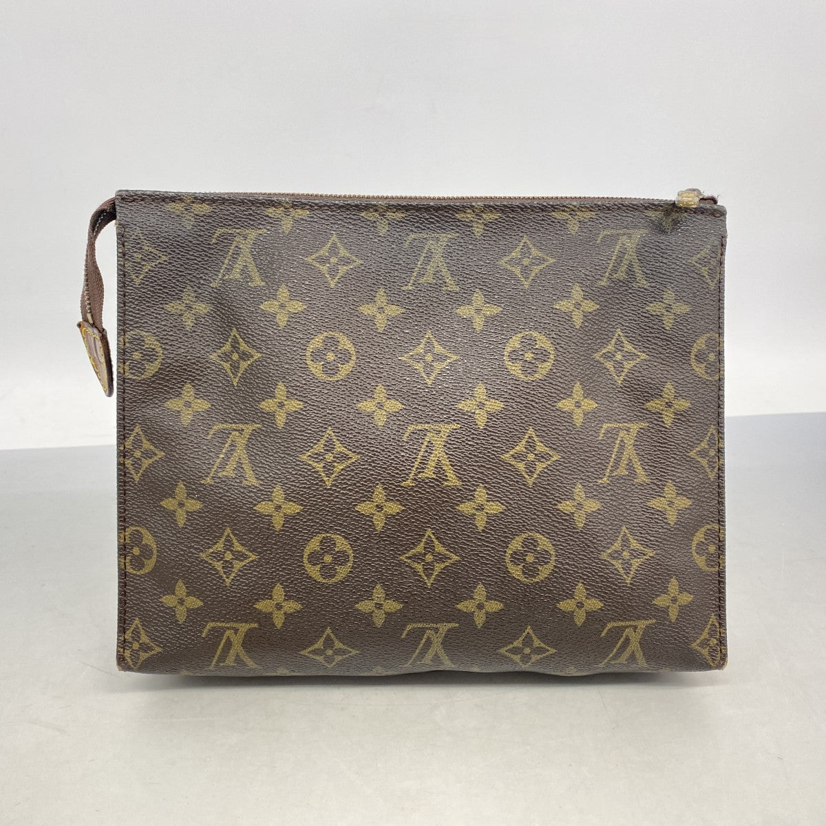 【6fa1138】ルイヴィトン ポーチ モノグラム ポシェットトワレット26 M47542 ブラウン【中古】レディース