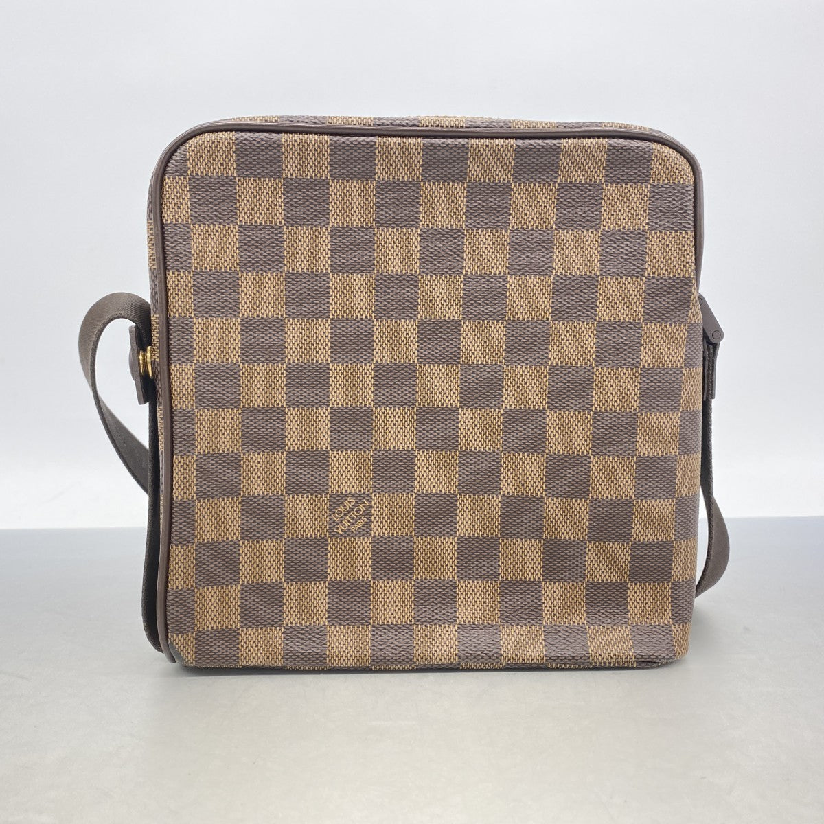 【6fa1139】ルイヴィトン ショルダーバッグ ダミエ オラフPM N41442 エベヌ【中古】メンズ
